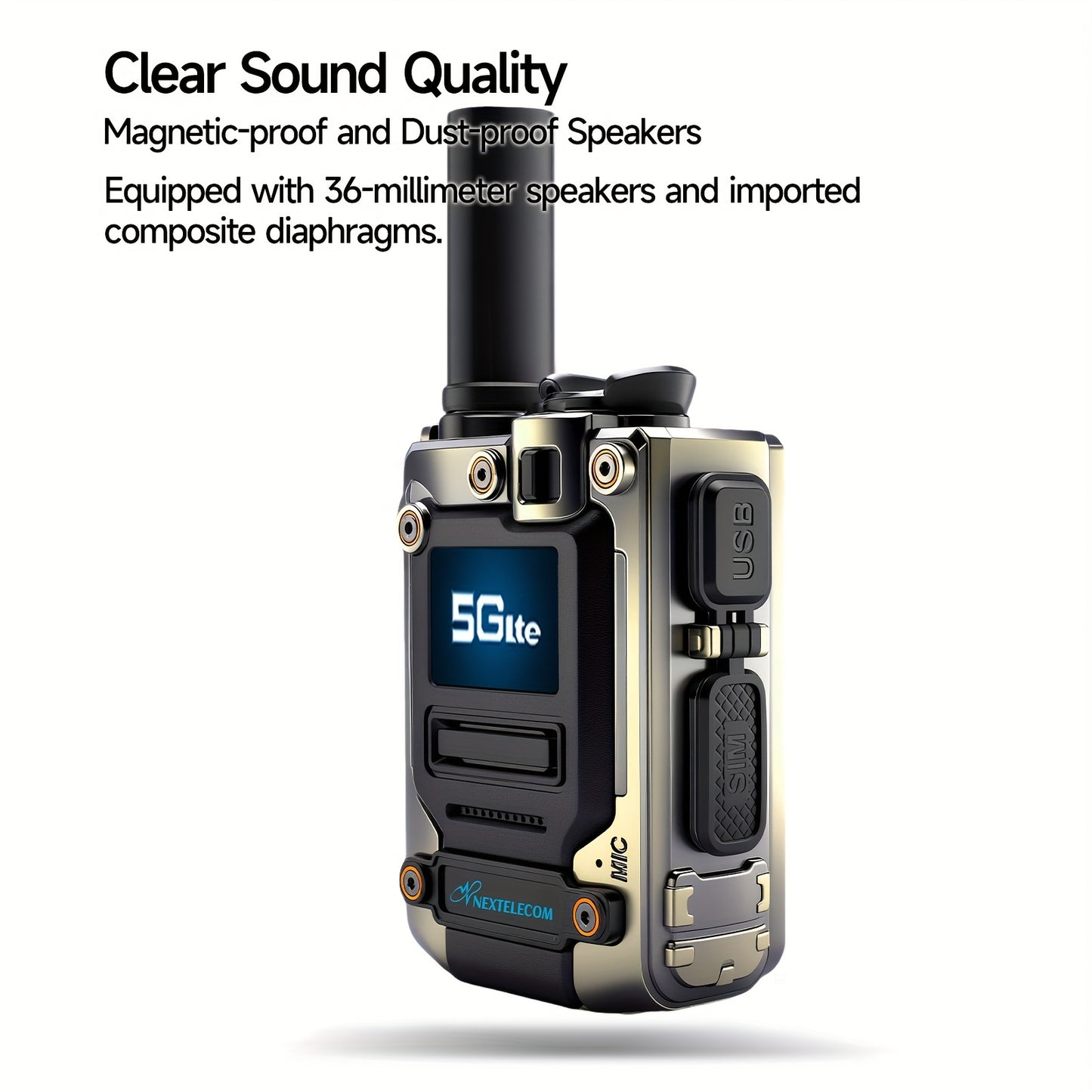 K300S Global Long Range Walkie Talkie Via Cellular Network Sim Card No Monthly Fee Us Coverage Truckers Construction Hotels Use Camping Hunting Adults Poc Two Way Radios Rechargeable