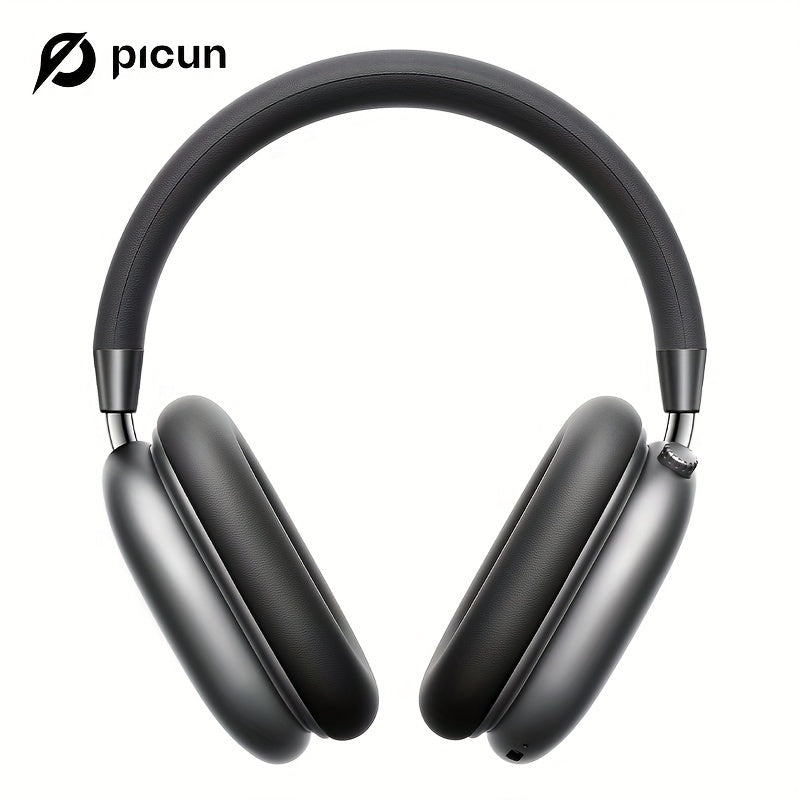 Picun F5 Hybrid ANC Wireless Headphones with 45dB Noise Cancellation, Wireless 5.4 Low-Latency, Spatial Audio, Hybrid ANC/Passive Mode, -C/, Compatible with PC/Laptop/Tablet/Skiing Headphones, 3.5mm Cable & Built-in Mic