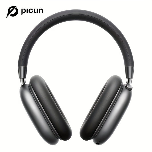 Picun F5 Hybrid ANC Wireless Headphones with 45dB Noise Cancellation, Wireless 5.4 Low-Latency, Spatial Audio, Hybrid ANC/Passive Mode, -C/, Compatible with PC/Laptop/Tablet/Skiing Headphones, 3.5mm Cable & Built-in Mic