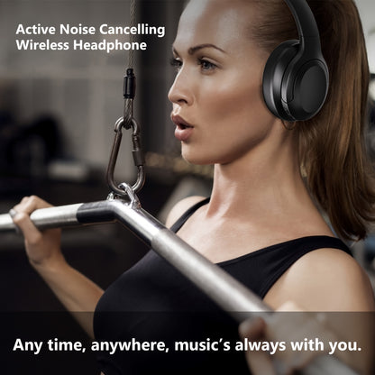 LIFEBEE Active Noise Cancelling Over-Ear Headphones - Wireless ANC Earbuds with Touch Control, Condenser Mic, Lightweight Plastic Semi-Open-Back Design, Sports & Exercise Compatible, Rechargeable Lithium Polymer Battery, Volu