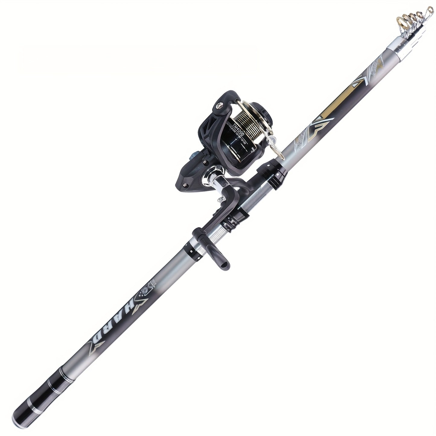 MINGWO's new rock fishing rod telescopic long throw rod throwing rod combination set, straight handle rod spinning wheel two-piece set, lure fishing wheel rotating reel, fishing line wheel bait reel, universal seawater corros
