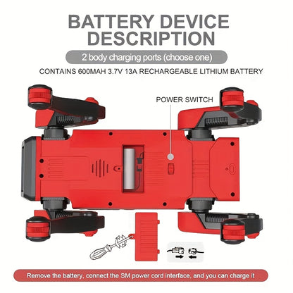 AI Voice-Interactive Robot DogIt Is A Red Fire-fighting Style Robot Dog with An Attractive Appearance And High Quality. It Supports Dual Control Via Remote Control And Mobile APP, Comes with Intelligent Patrolling And Functio