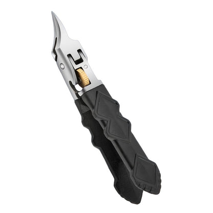 Ultra sharp nail clippers, stainless steel internal nail clippers, inclined curved blade toe nail clippers, suitable for thick and hard nails and internal toenails, angled nail clippers, suitable for the elderly, men, and wom