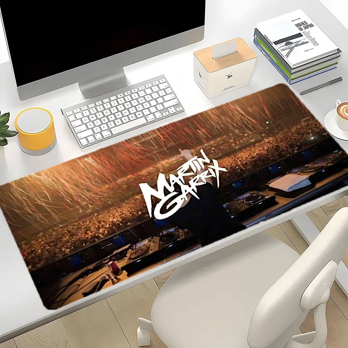 Martin Garrix Logo Gaming & Office Mouse Pad - Non-Slip Rubber Base, Smooth Tracking Surface, DJ-Inspired Desk for PC/Laptop, Durable Computer Accessory with Iconic Signature Design for Fans
