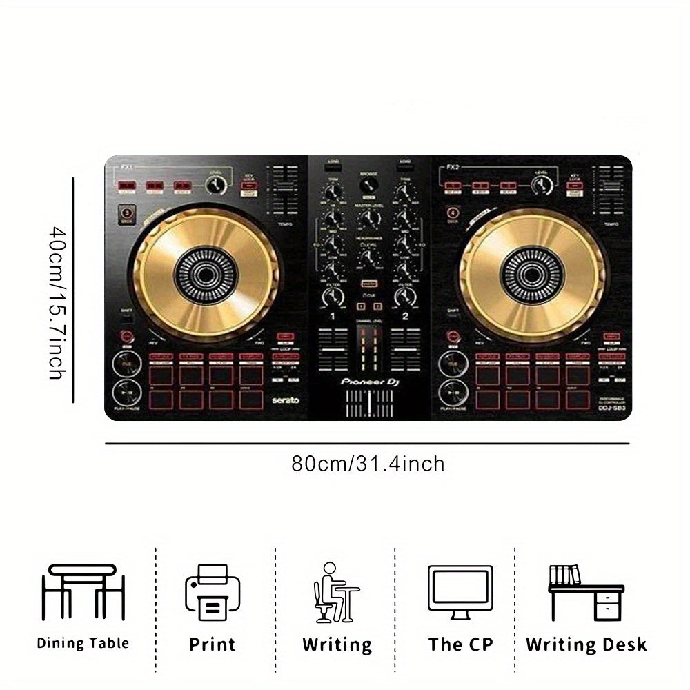 1pc Pioneer DJ DDJ-SB3 DJ Controller Desk Mat | Non-Slip Surface, Durable Polyester & Rubber Base, Compatible with DDJ-SB3, Ideal for Home/Professional Studios, Gaming & Office, Studio Furniture Accessory
