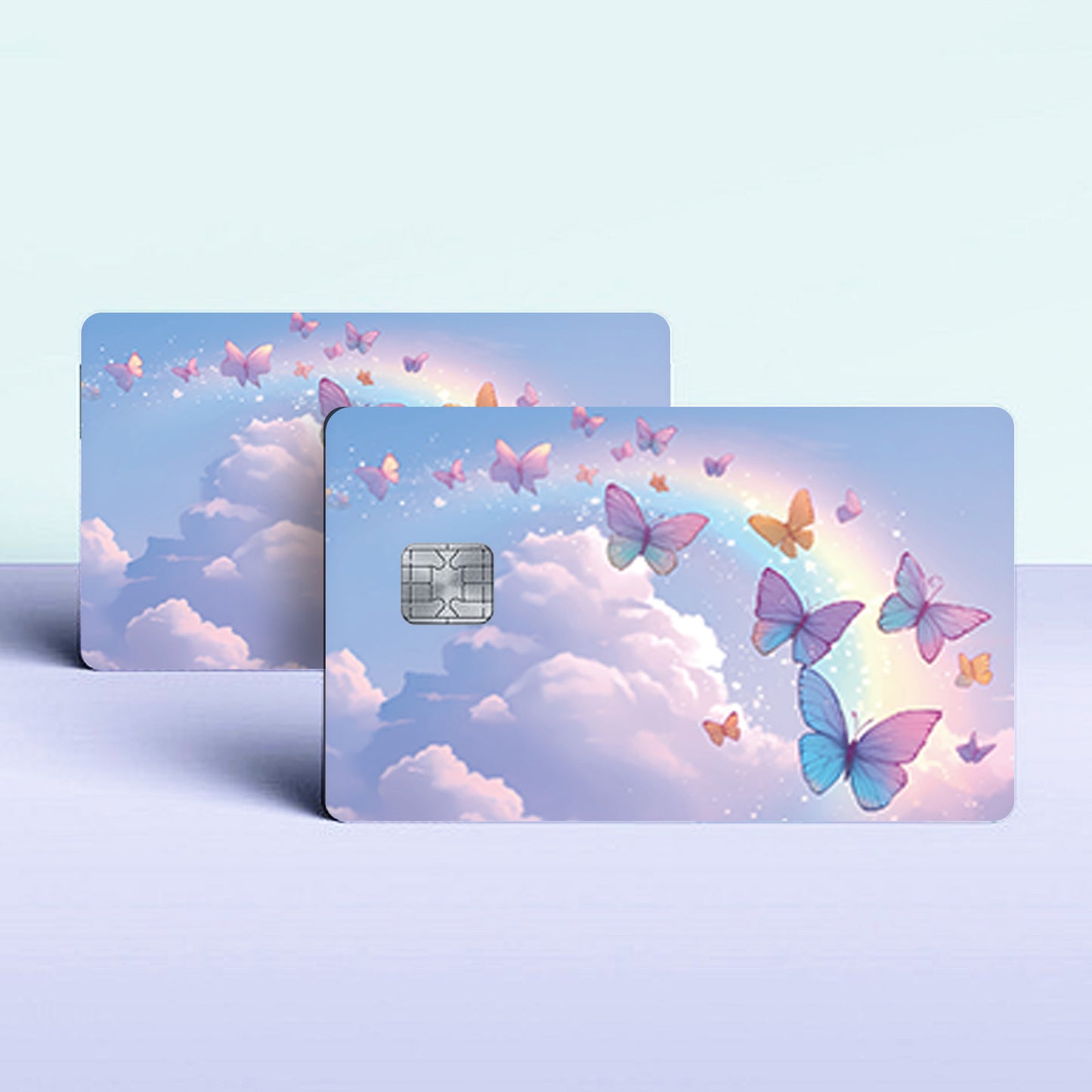 3pcs, 1pc spare Shiny Credit Card Ultra-Thin Light Beige Vinyl Residue-Free Stickers for Credit Cards, Debit Cards, Transportation Cards, Key Cards, Light Beige Protection and Bank Cards