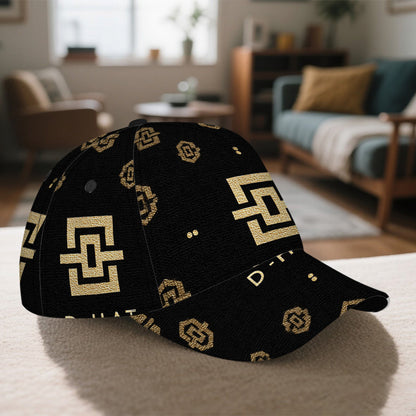 1pc 2D Thanksgiving Elegant Golden Pattern Print Baseball Cap - Full-Body Polyester Hat with Bold Vibrant Design, Ideal for Streetwear, Sports & Outdoor Running., Casual Wear, Streetwear Fashion, Trendy Headwear, Durable Fabr