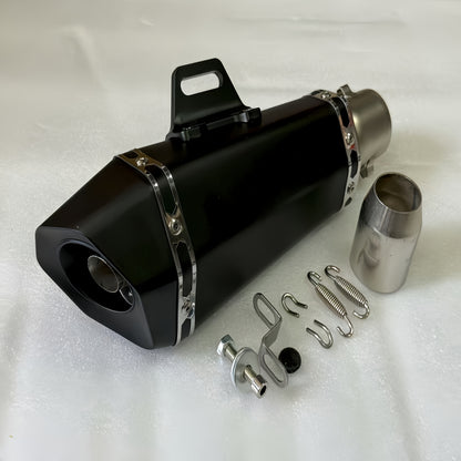 1pc Stainless Steel Motorcycle Exhaust Universal Fit, 51mm Connection Pipe with DB Killer Sticker, for HONDA Yamaha NC700 Z900 GSXR1000 SV650 R6 R3 ZX6R ZX10 K7 MT07 Z1000 and More Street Sport Bike Performance Upgrade – Su