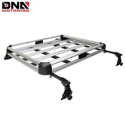 DNA MOTORING Cargo Roof Rack Cross Bar Carrier Basket, with Adjustable Clamps