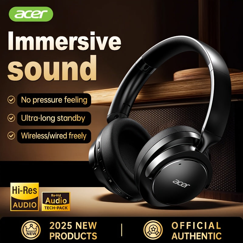 Acer OHR560 OWS Headset ACS panoramic sound shocking bass Ultra-long battery life Game low latency Comfortable to wear Portable and foldable Learning/Business/Travel/Sports/Phone/Music Halloween/Christmas Gift Recommendation,