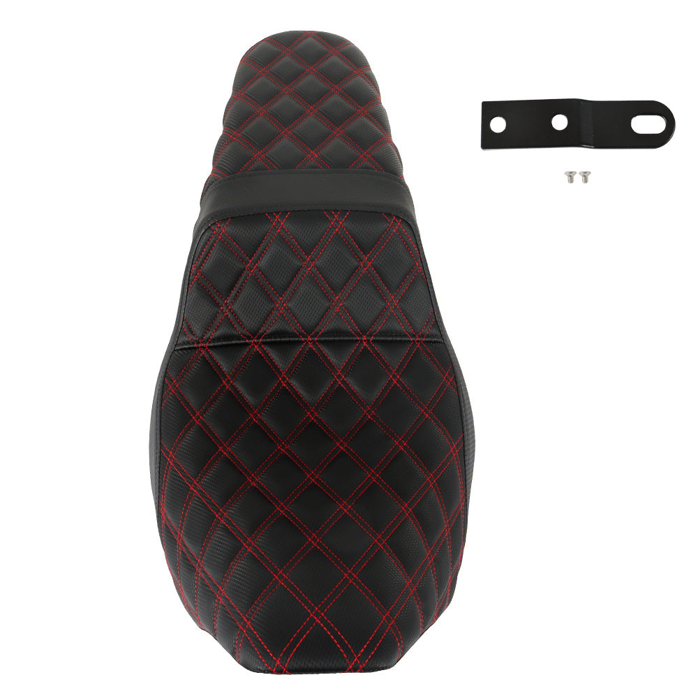 Red Lattice Replacement Seat with Carbon Fiber Gripper for Touring Models from 2008 to 2020