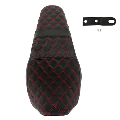 Red Lattice Replacement Seat with Carbon Fiber Gripper for Touring Models from 2008 to 2020
