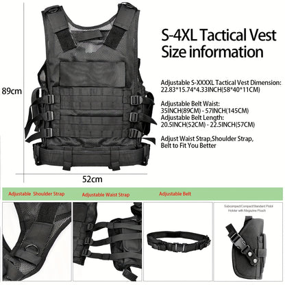 Marmot Upgrade S-XXXXL Tactical Vest 1000D Nylon With Detachable Belt & Subcompact/Compat/normal Pocket