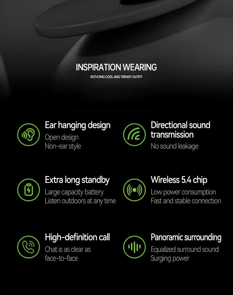 Acer True Wireless Earphones with Microphone, TWS Headphones, Touch Volume, Wireless Sports Earhooks, LED Display Charging Case, Half Open Back, HD Talk, Compatible with Mobile Phones, Rechargeable Battery, Type-C Charging, S