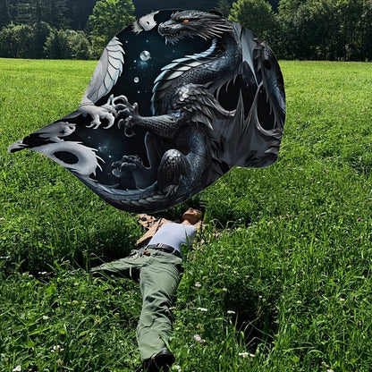 1pc Adjustable Dragon Baseball Cap for & - Black & White /Korean Dragon Scale & Wing Design, Lightweight PET &, Cool Casual Outdoor Sports Hat, Valentine's/Masquerade/ Accessory (Dragon