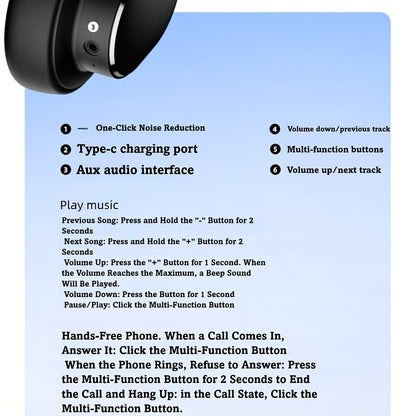 Philips Wireless Bluetooth Headphones, ANC Hybrid Active Noise Cancelling Headphones, Over-Ear Wireless Headphones, Wireless On-Ear Bluetooth Headphones, HiFi Stereo with Microphone, ANC Active Noise Cancelling Headphones, Fo
