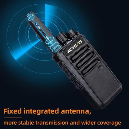 2/4/6/10/20pcs Walkie Talkie, Retevis Walkie Talkies Rechargeable,Portable FRS Two-Way Radios for Adults,Heavy Duty 2 Way Radios Long Range,USB Charging Base,License Free Walkie Talkie for Road Trip Gifts Camping