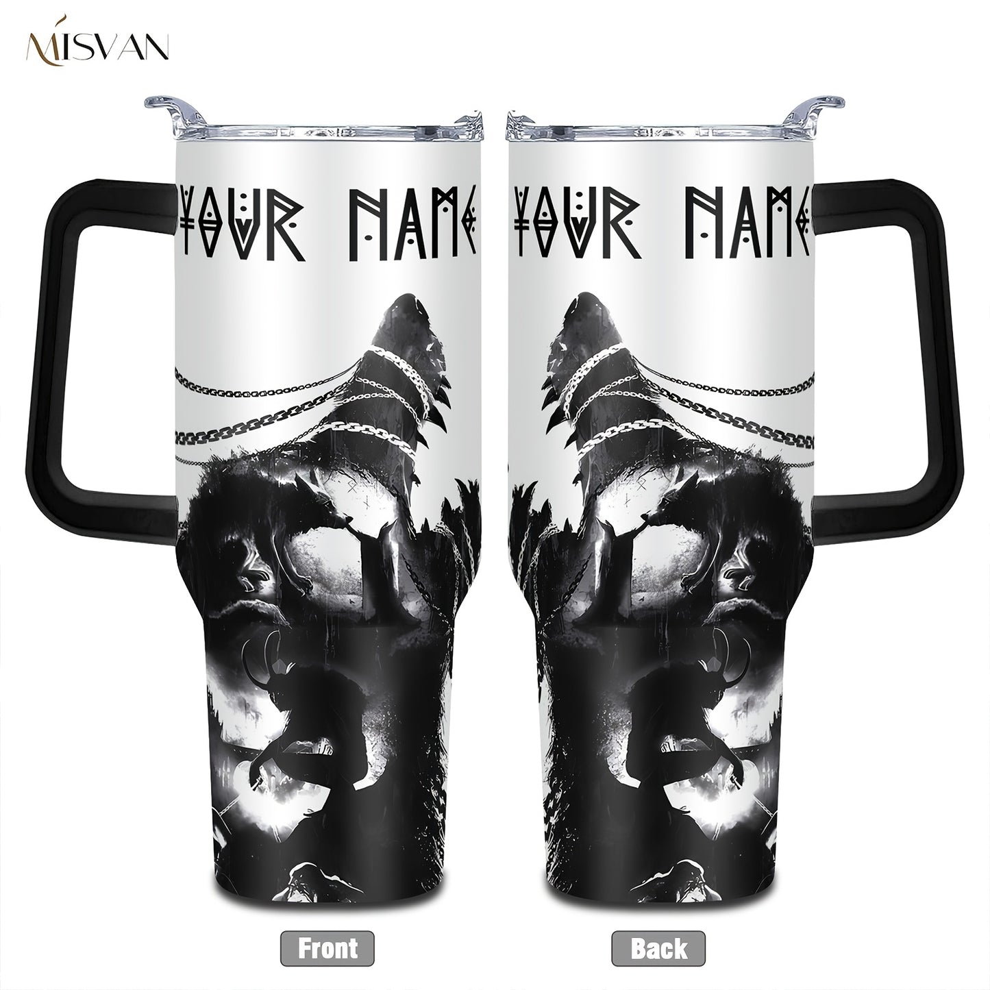 [Custom] 1pc, Beautiful and Personalized Print. 20oz, 22oz, 40oz Steel Insulated Bottle Cups with Lids. Drinkware for Summer and Winter. Outdoor Travel Sports Accessories. The Best Gift for Mother's Day, Father's Day, Other F