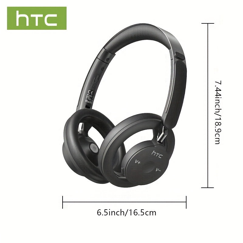1pc HTC HP06 OWS Translation Headset: Real-Time Face-to-Face Translation in 135 Languages, Wireless Wireless Headphones with Call Noise Cancelling, Long-Lasting Battery, Lightweight Over-Ear design for Gaming, Travel, Busines
