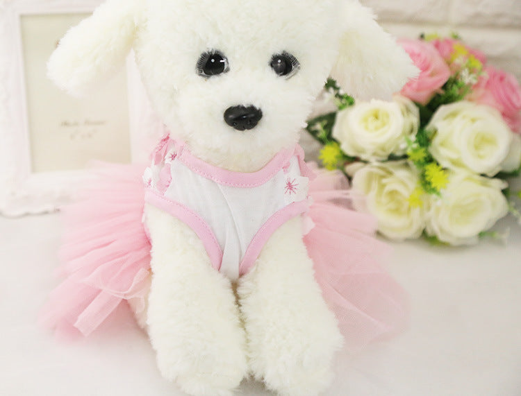 Cute Dog Dress with Mesh Design