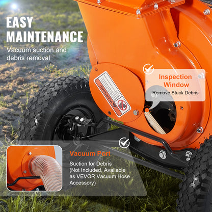 VEVOR Wood Chipper Shredder Mulcher 7HP Heavy Duty Gas Powered 3” 212cc/ 420cc, 4.1kw/4.1kw