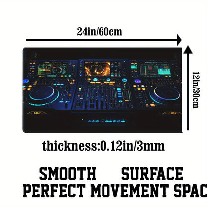 1pc Pioneer DJ DDJ-1000 DJ Controller Mouse Pad - Professional DJ Setup with Glowing Buttons & Screen, Non-Slip Rubber Base, Washable Surface - Compatible with DDJ-1000 Mixer for Home Studios, Clubs, Live Performances - DJ Eq