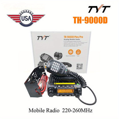 TYT TH-9000D Ham Radio 220-260MHz 60W High Power 200 Channels Mobile Transceiver, Car intercom, easy to install