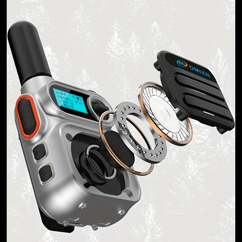 Omie M5 Global 5G Walkie-talkie, Unlimited Distance Range, Shock-proof, Fall-proof, Dust-proof, Two-way Walkie-talkie, Dual Card Slot, Flashlight, Type C Charging 110-200 Hours Standby