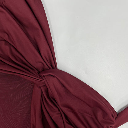 Women's Elegant Ruched Halter Neck Maxi Dress, Slim Fit Summer Party Dress