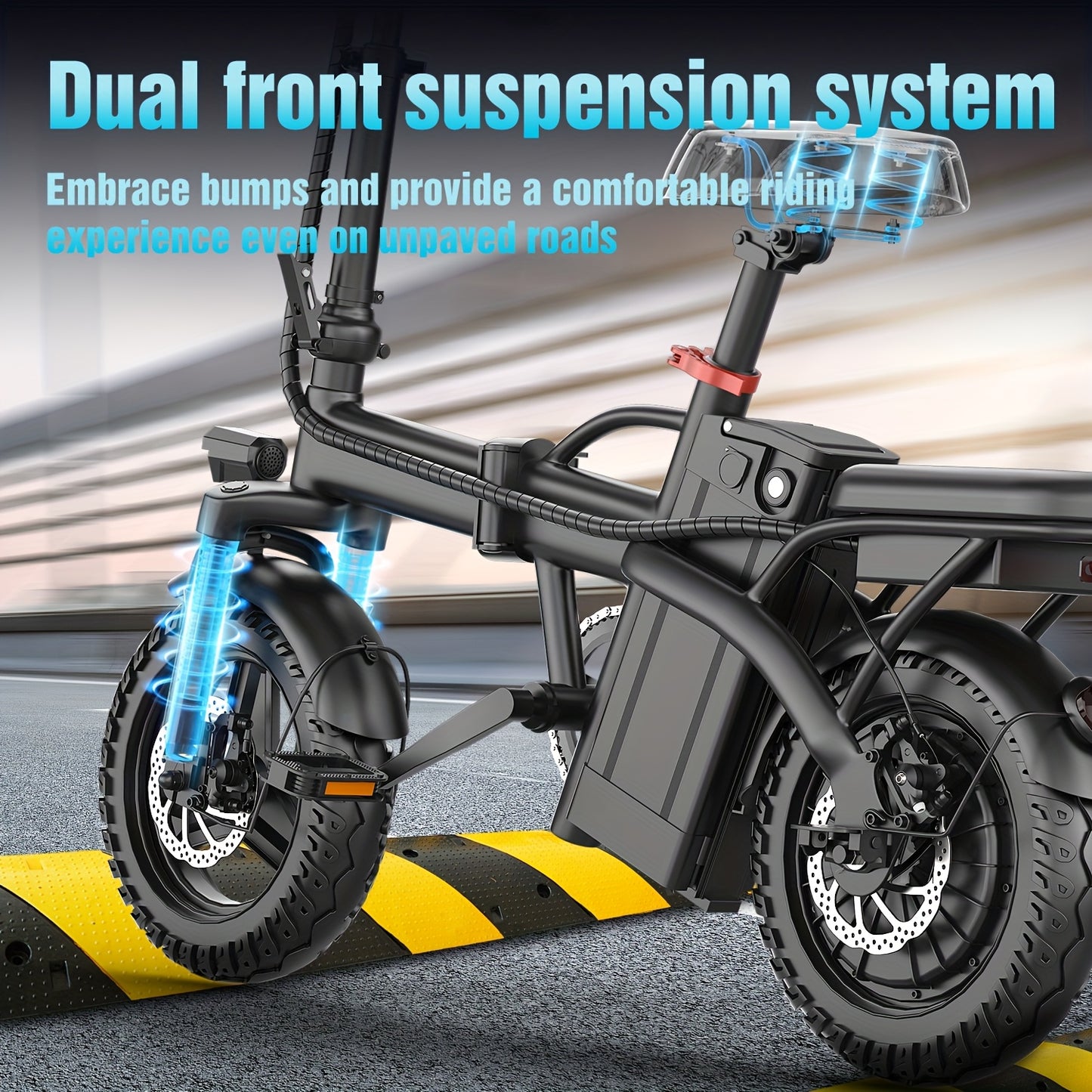 Two Options Available: Z6 48V Electric Bicycle & K8 36V Electric Scooter | 500W Dual Motor | 19MPH Speed | Folding Design+Removable Basket | Available in Both Sitting Positions/ Single Seat | Turn Signal Functionality | UL Ce
