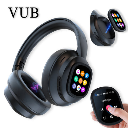 New hybrid active noise-cancelling headphones(with touchscreen), intelligent AI translation, remote control photography, wireless headphones with microphone, soft ear pads, multiple EQ bass, comfortable fit ear cups, suitable