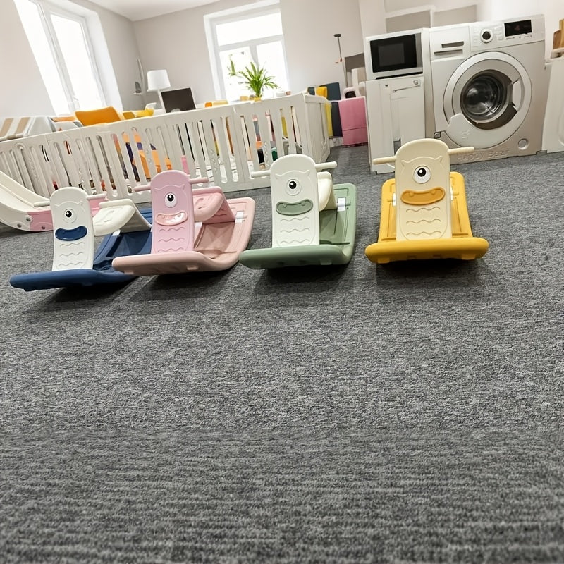 Multi-Functional Sensory Balance Board with Switchable Modes - Adjustable Resistance Curved Design for Full-Body Workout & Relaxation, Indoor Play & Relaxation, Durable PE Material, Pink/Green/Blue/Yellow, Balance Board for E