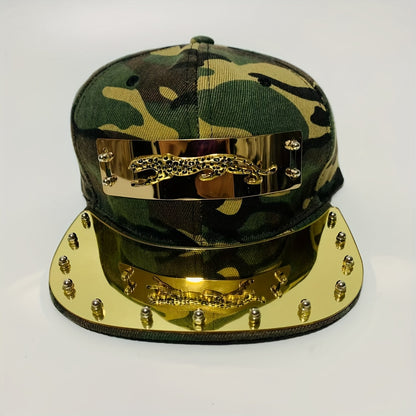 1pc Men'S Fashion Hip-Hop Street Dance Performance Baseball Cap - Casual Style, 100% Polyester, Lightweight, Animal Print, Non-Stretch Fabric - For Men - Suitable for Streetwear, Dance, Casual Occasions - Perfect Gift for Fas