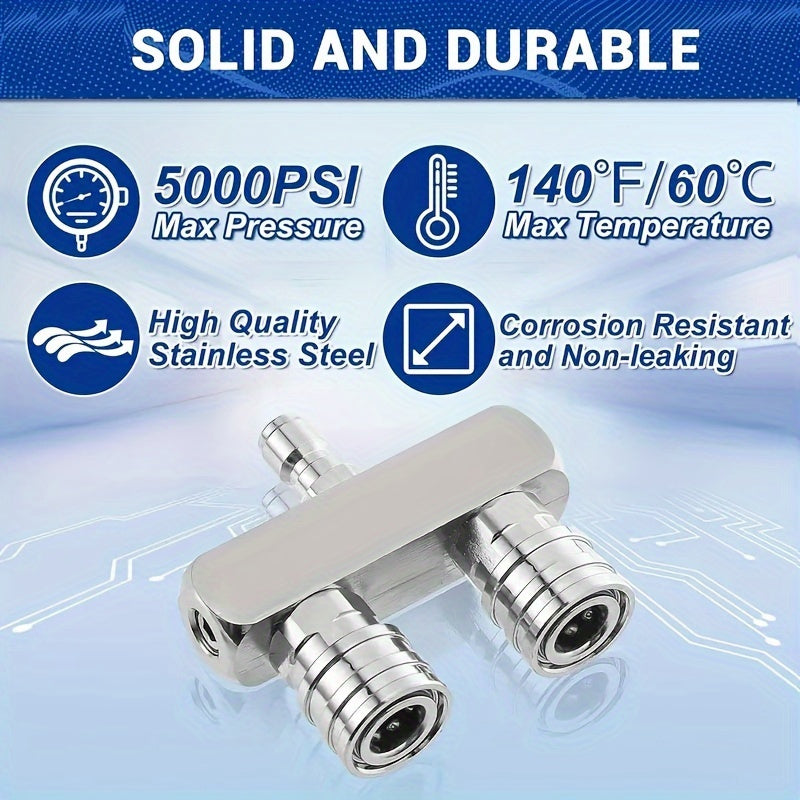 2 in 1pc Electric Cleaning Machine Nozzle High-Pressure Washer Head, Dual High-Pressure Washer Nozzles 4 High-Pressure Washer Nozzles with a quarter Inch Quick Connect, 5000 PSI Effectively Cleans Various Stains for Car Washi