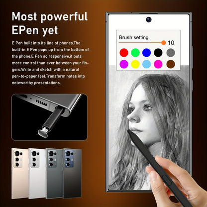 2026 New S25 Ultra Unlocked Smartphone | 8GB+256GBand3.5-inch 3GB+64GB Portable Mini Phone,, 6.8-inch Large HD Display, Dual SIM, Built-in Multifunctional Pen, GPS, Type-C Charging, Metal Frame, Screen Protector, Headphones