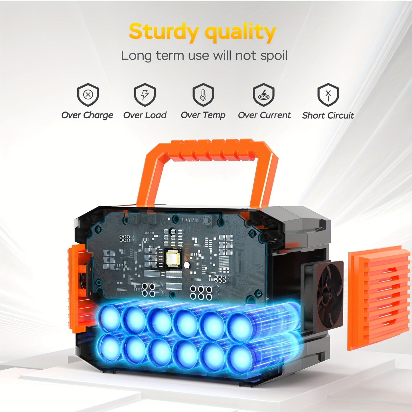 150W/300W Portable Camping Power Station 88.8Wh/111Wh/240Wh With 30/60W Solar Panel Or 88.8Wh/240Wh.with 2*AC/USB-C PD/USB QC3.0/DC Output, LED Emergency Power Light For Outdoor Camping, RV Traveling, Emergencies For Christma