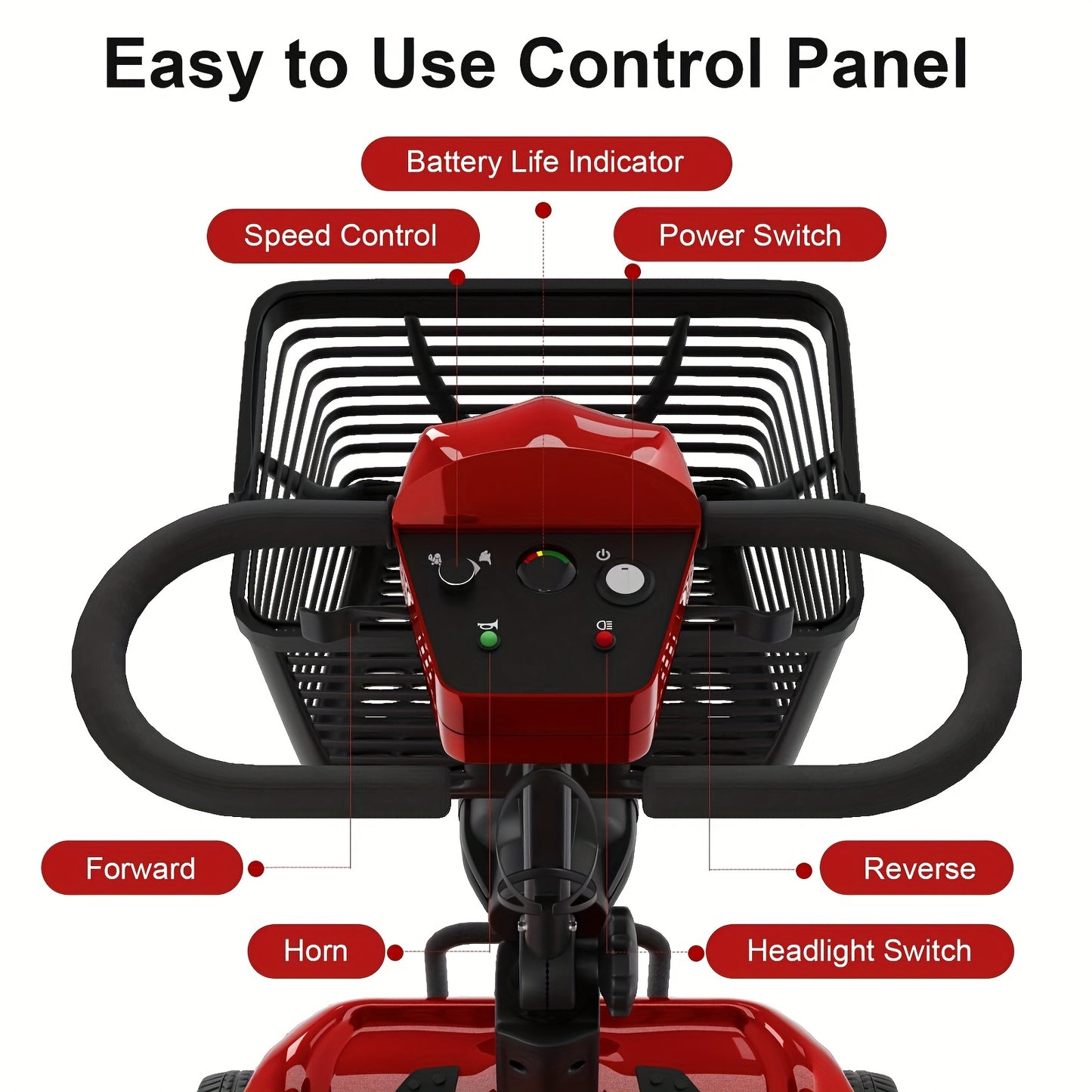 Foldable Electric Mobility Scooter for Adults, All-Terrain Scooter with Basket & Cup Holder, LED Headlight/Horn - 250W High-Speed Motor, 14-Mile Range, 265lbs Capacity, Portable Transport, Urban Commuting, Modern Transport, C