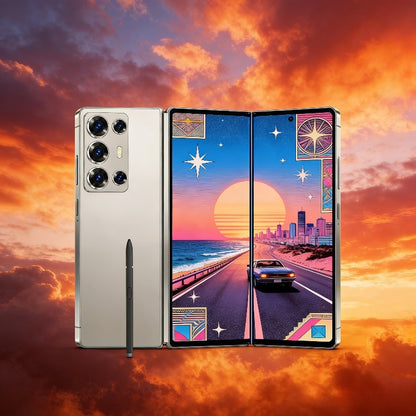 2026 New S25 Intelligent Android Phone | 6.8-inch/3.5-inch, 5G Unlocked Large Screen, Dual 13MP+48MP Camera, USB Type-C Charging, Dual SIM Slots, Includes Stylus, Headphones, Data Cable, Phone Case, Screen Protector | Ideal f