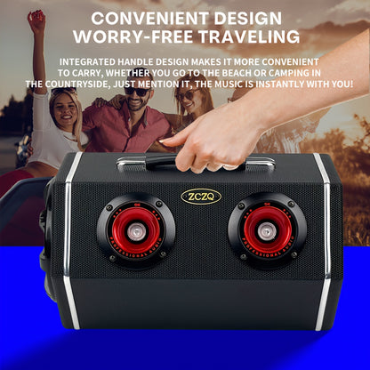 Car Diamond Leather Car Subwoofer - MAX.500W 6-inch - 12V High Power Speaker - RMS.80W Rubber Bass Flute + 2 Color Lights - Exquisite Sound High - Stun Bass - Soundproof Evenly - Vehicle Audio Modification - Improve Sound P60