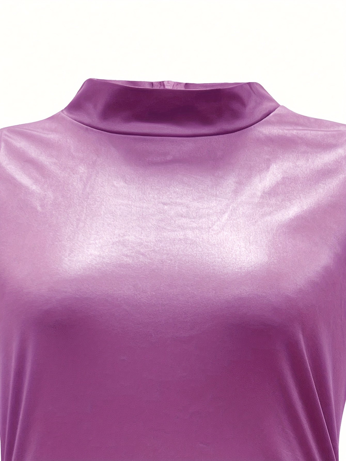 [Sexy Slit Dress] Women'S Solid Color Bodycon Hot Dress with a Stylish Belt, Fitted Long Sleeves, And a Sexy Side Slit, Mid-Length.