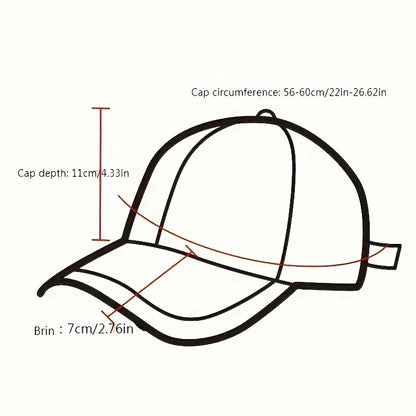 [Breathable Skull Cap] Men'S & Women'S Breathable Baseball Cap - Adjustable, Stylish Black with White Skull & Crossbones Print, Perfect for Spring & Summer, Casual Headwear | Skull Print Cap | Breathable Fabric