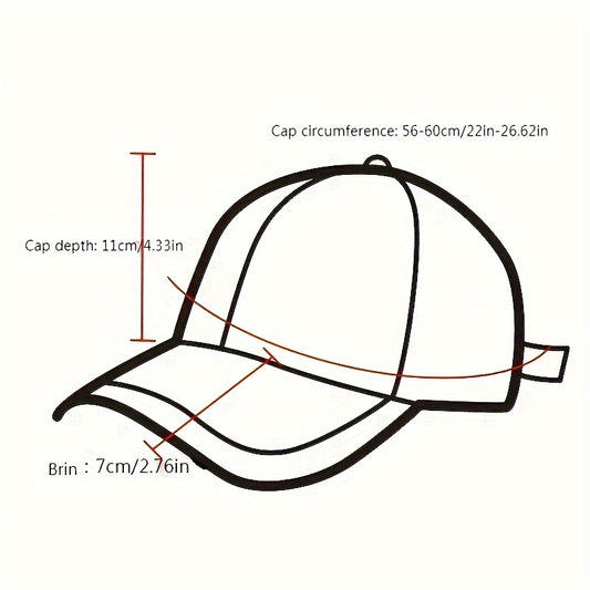Women's Spring and Autumn Versatile Baseball Cap Outdoor Casual Duckbill Hat Men's Embroidered Dad Hat