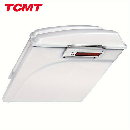 TCMT 5" Stretched Saddlebags Fit For Street Electra Glide Road King Ultra Classic Touring 1993-2013