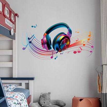 Yinyue Dazzling Ears Personality Creative Living Room Bedroom Music Cabaret Decoration Wall Sticker Wall Sticker