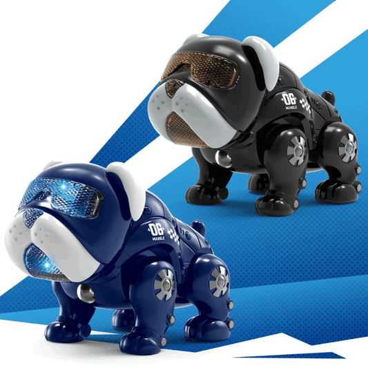 Kids' Electric Mechanical Dog Toy with Light Music & Auto Obstacle Avoidance - 2-in-1 Robot Dog & Animal Toy, Batterypowered (36V) for Toddlers, Christmas Halloween Birthday Gift for Boys Girls, Interactive Toy, Playful Desig