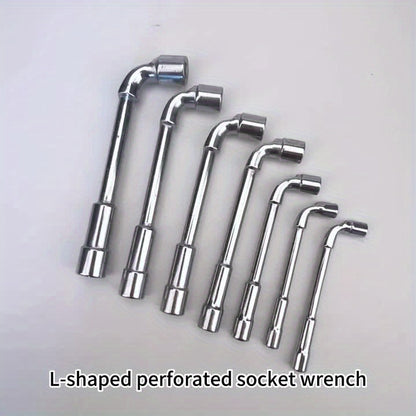 8pcs L-Shaped Socket Wrench Set, Metric 6-19mm L-Shaped Hex Key Set, L-Shaped Double-Ended Socket Wrench, Suitable for Automotive Maintenance, Construction, Furniture Care and Maintenance, Daily Maintenance