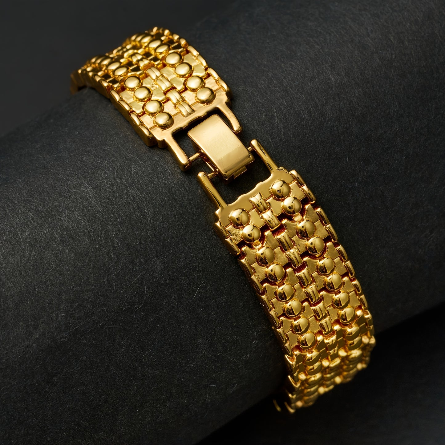 1pc Fashion Men's Lion Head Pattern Bracelet Punk Hip-Hop Style Couple Exquisite Jewelry Gift - Perfect for Daily Wear and Banquets, Carnivals, Valentine's Day Gifts,  Synthetic Stone Accessory, Highquality Craftsmanship, Tre