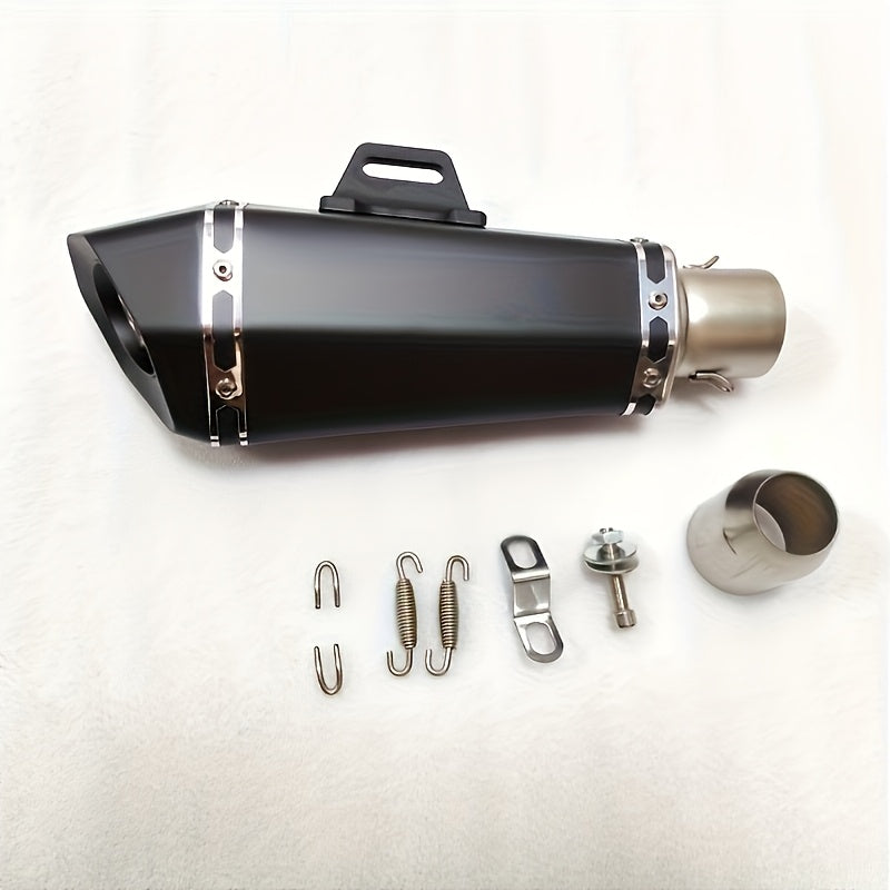1pc Stainless Steel Motorcycle Exhaust Universal Fit, 51mm Connection Pipe with DB Killer Sticker, for HONDA Yamaha NC700 Z900 GSXR1000 SV650 R6 R3 ZX6R ZX10 K7 MT07 Z1000 and More Street Sport Bike Performance Upgrade – Su