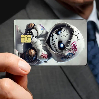 A Set of 1 Item Featuring 2 Styles And Another Set with 4 Styles of Thick Matte Credit Card Decorative Stickers. Suitable for Credit Cards, Bank Cards, Bus Cards, And Removable Self-Adhesive Decorative Stickers.