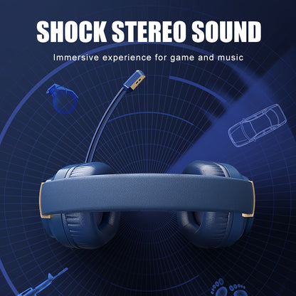 COLUSIBLUE Wired Gaming Headset with Noise-Cancelling Mic, Stereo Bass Surround, Soft Memory Earmuffs for PC, PS4, PS5, One Controller, Volume Control, Condenser Microphone, Non-Waterproof, Plastic Material, Tangle-Free Desig